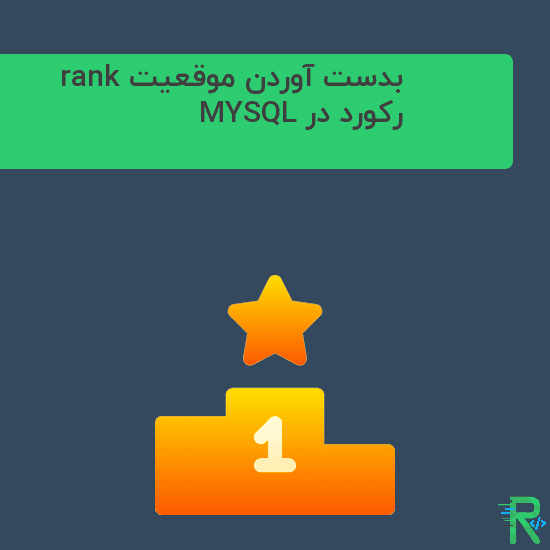 بدست آوردن موقعیت rank رکورد در MYSQL
